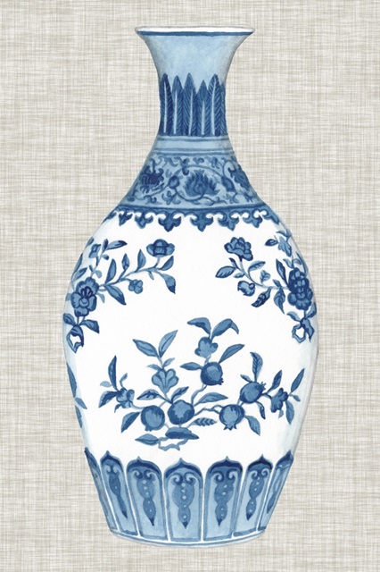 Ming Vase on Linen III