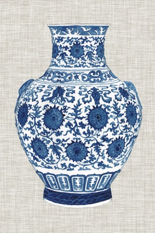 Ming Vase on Linen V
