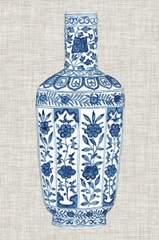 Ming Vase on Linen VI