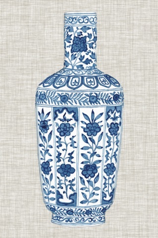 Ming Vase on Linen VI