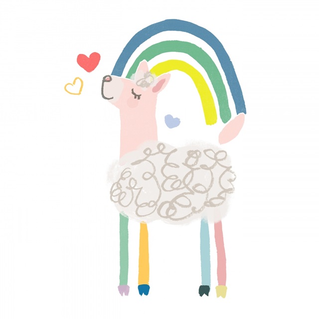 Rainbow Llama I