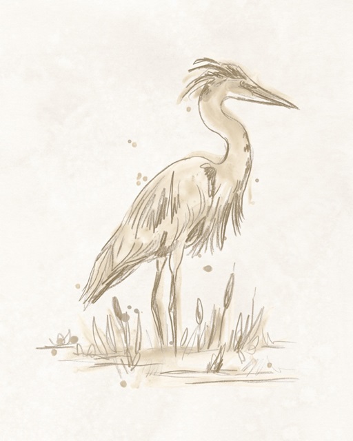 Sepia Heron IV