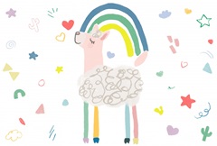 Rainbow Llama Collection A
