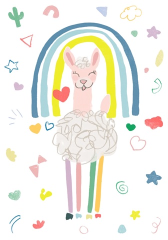 Rainbow Llama Collection B