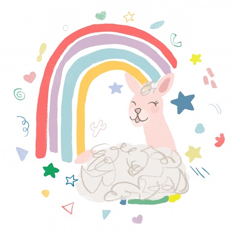 Rainbow Llama Collection C