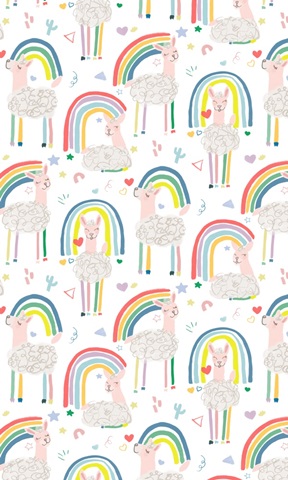 Rainbow Llama Collection E