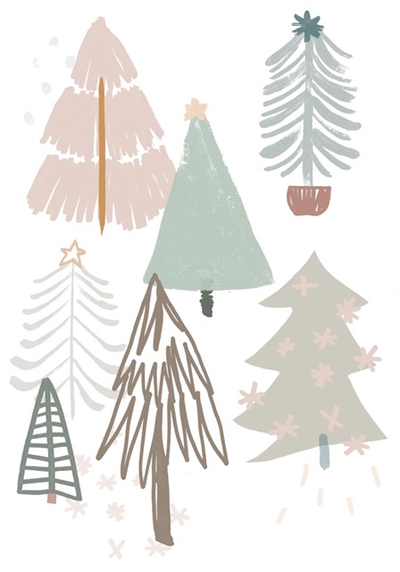 Christmas Tree Sketchbook Collection B