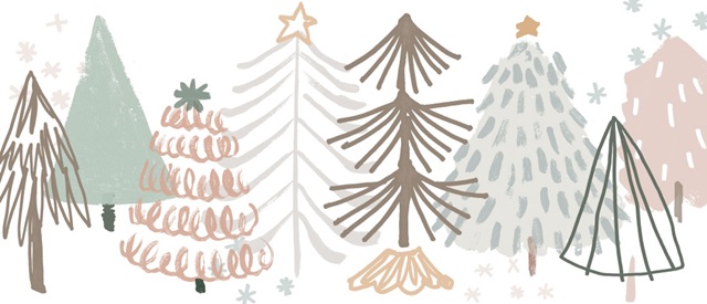 Christmas Tree Sketchbook Collection D