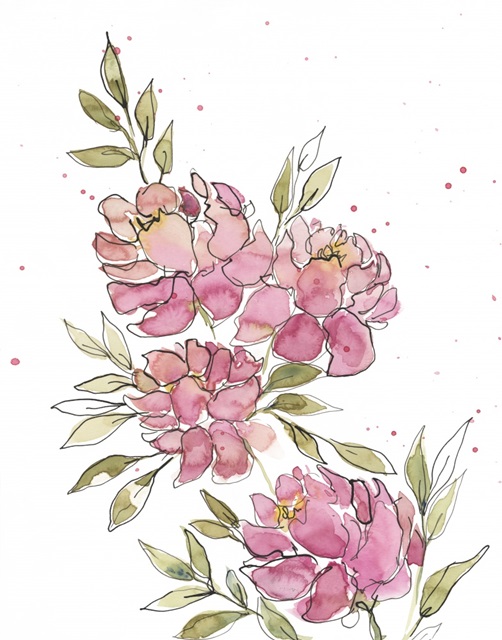 Watercolor Blooms I