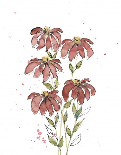 Watercolor Blooms II