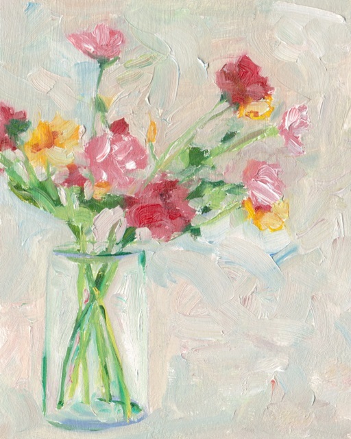 Painterly Soft Bouquet I