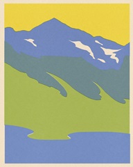 Bright Glacial Lake I