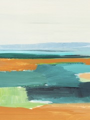 Aqua and Orange I