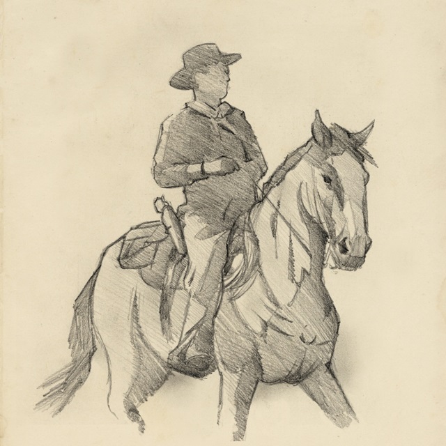Western Rider Sketch I