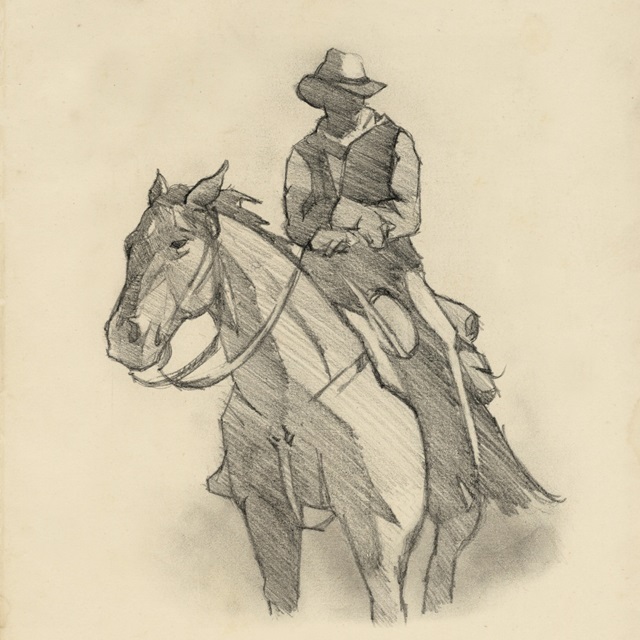 Western Rider Sketch II