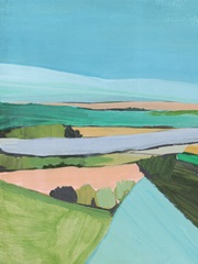 Bright Colored Countryside I