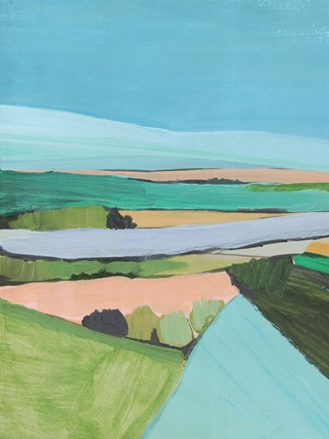 Bright Colored Countryside I