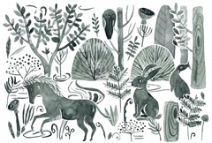 Forest Animals Collection A
