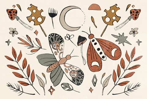 Luna Moths Collection A