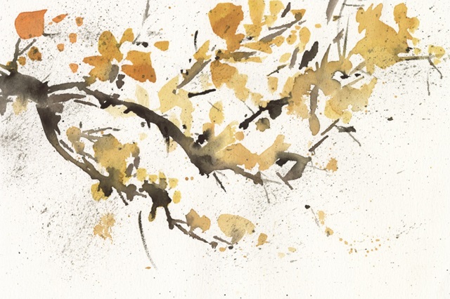 Watercolor Tree Branch I