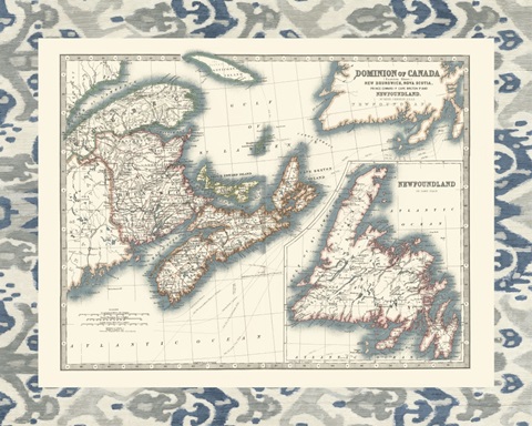 Bordered Map of Canada