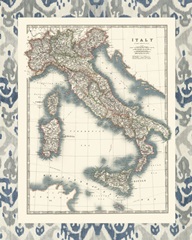 Bordered Map of Italy