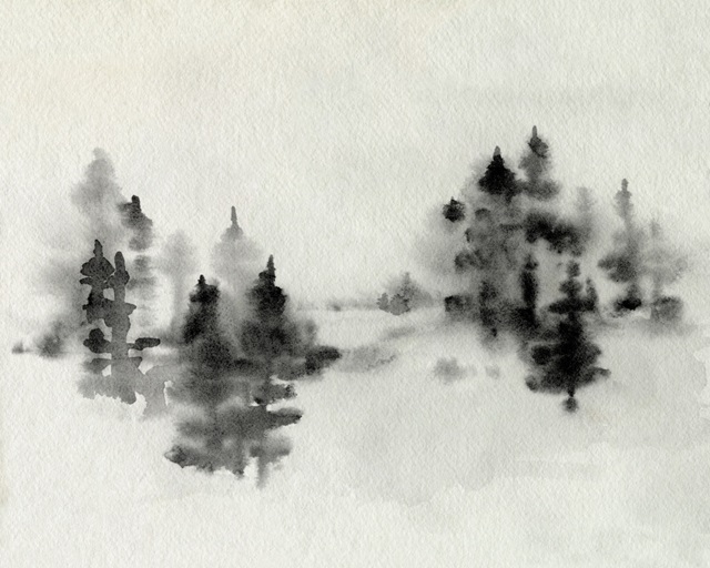 Inked Pine Forest I