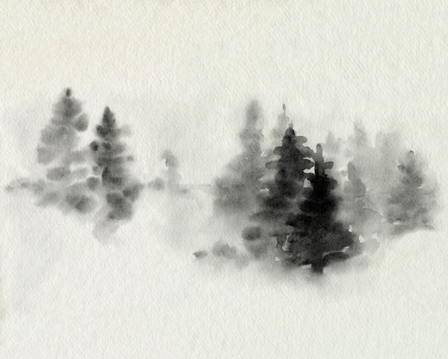 Inked Pine Forest II