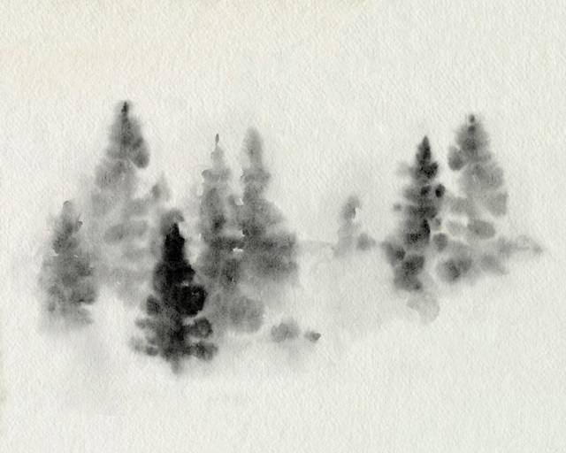 Inked Pine Forest III