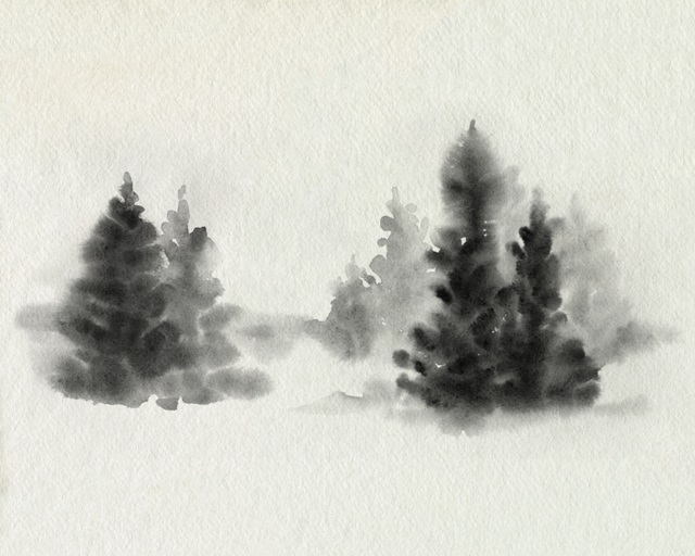 Inked Pine Forest IV