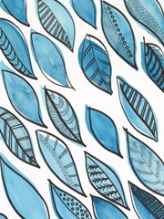 Patterned Leaf Shapes I