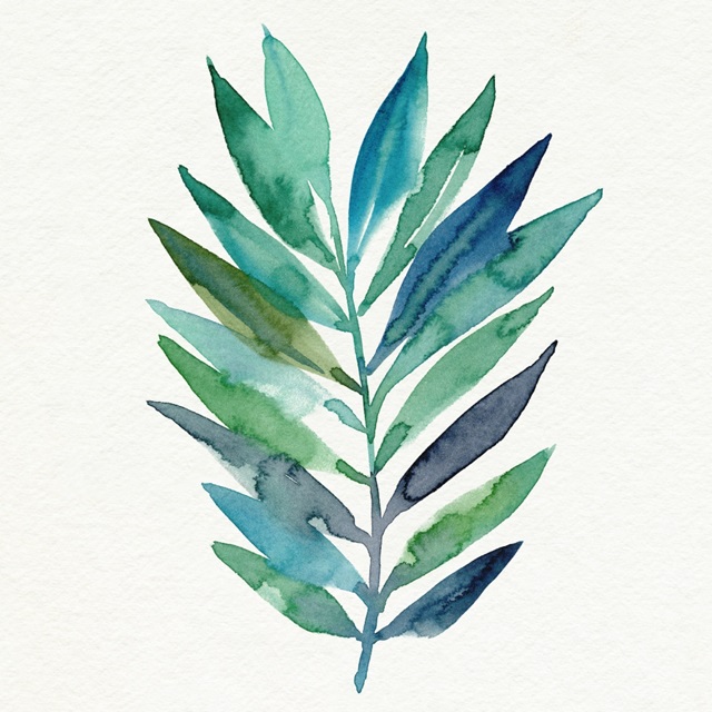 Watercolor Palm Impression II