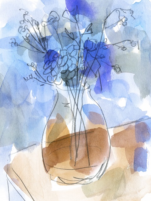 Bunch of Blue Flowers II