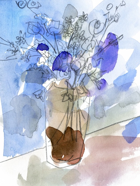 Bunch of Blue Flowers IV