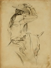 Cowgirl on Horseback II