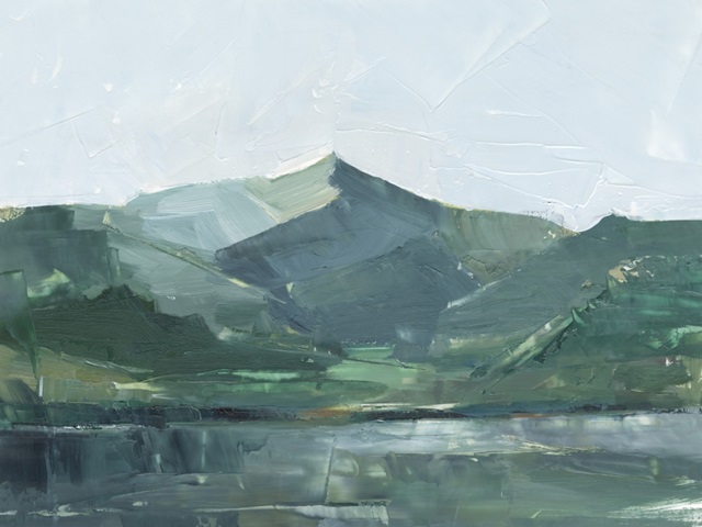 Green Grey Mountains I