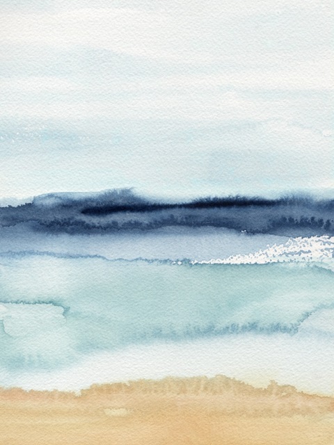 Watercolor Ocean Horizon II