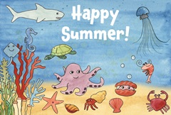 Cute Sea Creatures Collection A