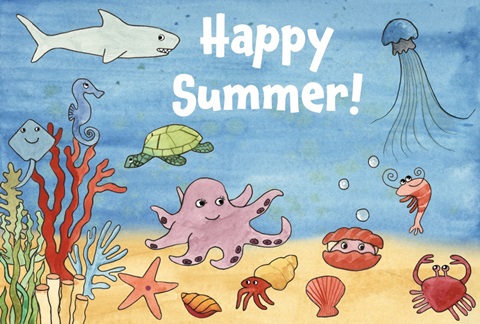 Cute Sea Creatures Collection A