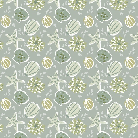 Coral Blockprint Collection G