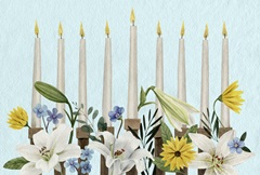Floral Hanukkah Collection A