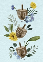 Floral Hanukkah Collection B