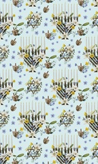 Floral Hanukkah Collection E