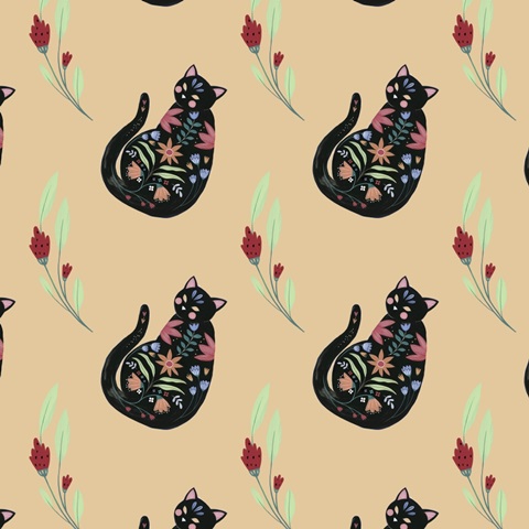 Folksy Feline Collection H