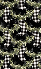 Modern Gingham Christmas Collection E