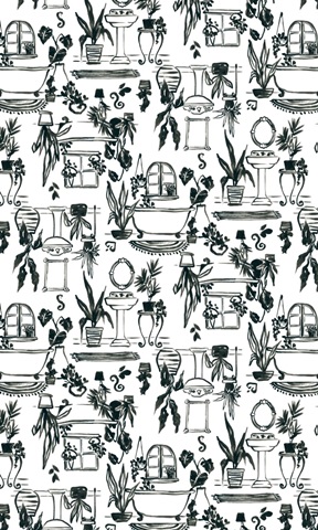 Parisian Bath Sketches Collection E