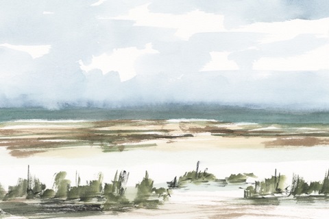 Coastal Wetlands Watercolor II