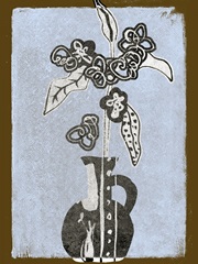 Graphic Flowers in Vase I