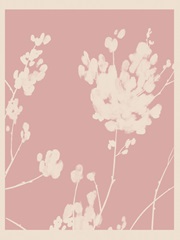Pink Wildflower Silhouette II