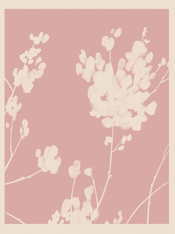 Pink Wildflower Silhouette II